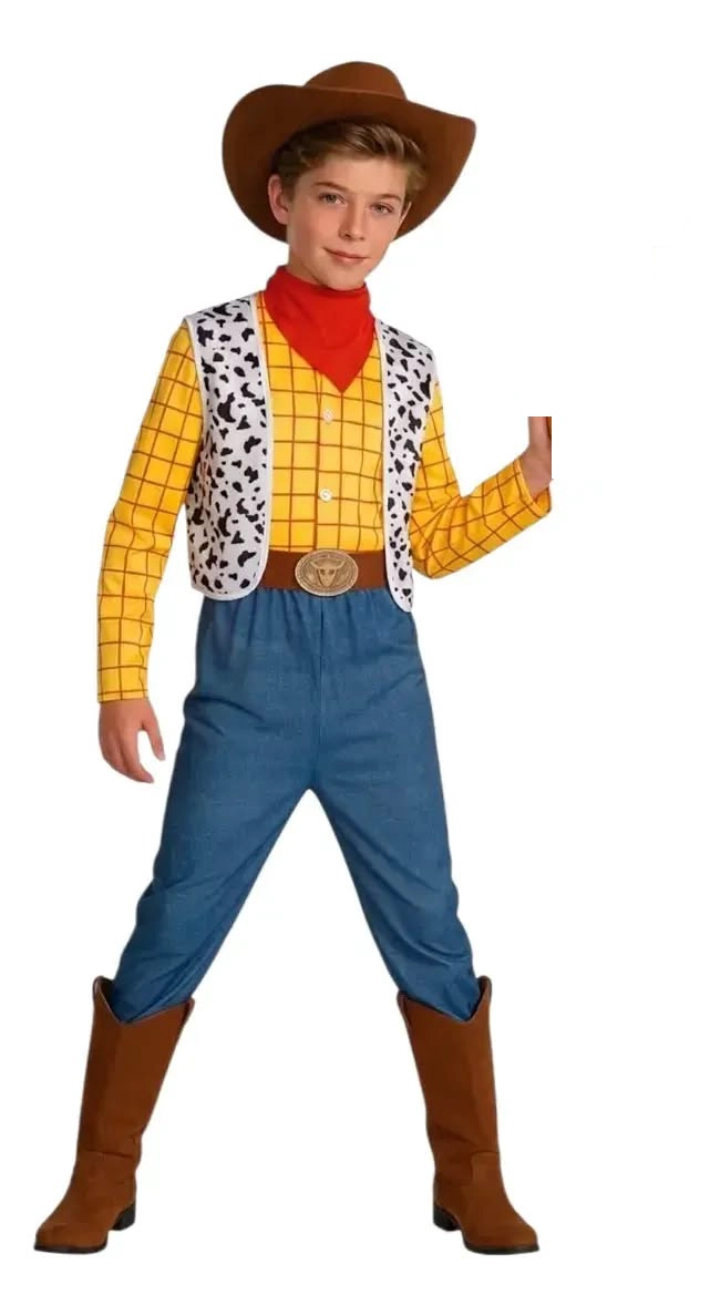 Disfraz vaquero con el sombrero para niño talla 10 a 12 - 2