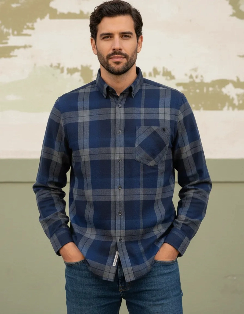 CAMISA LEÑADORA POLAR PARA HOMBRE L - 1
