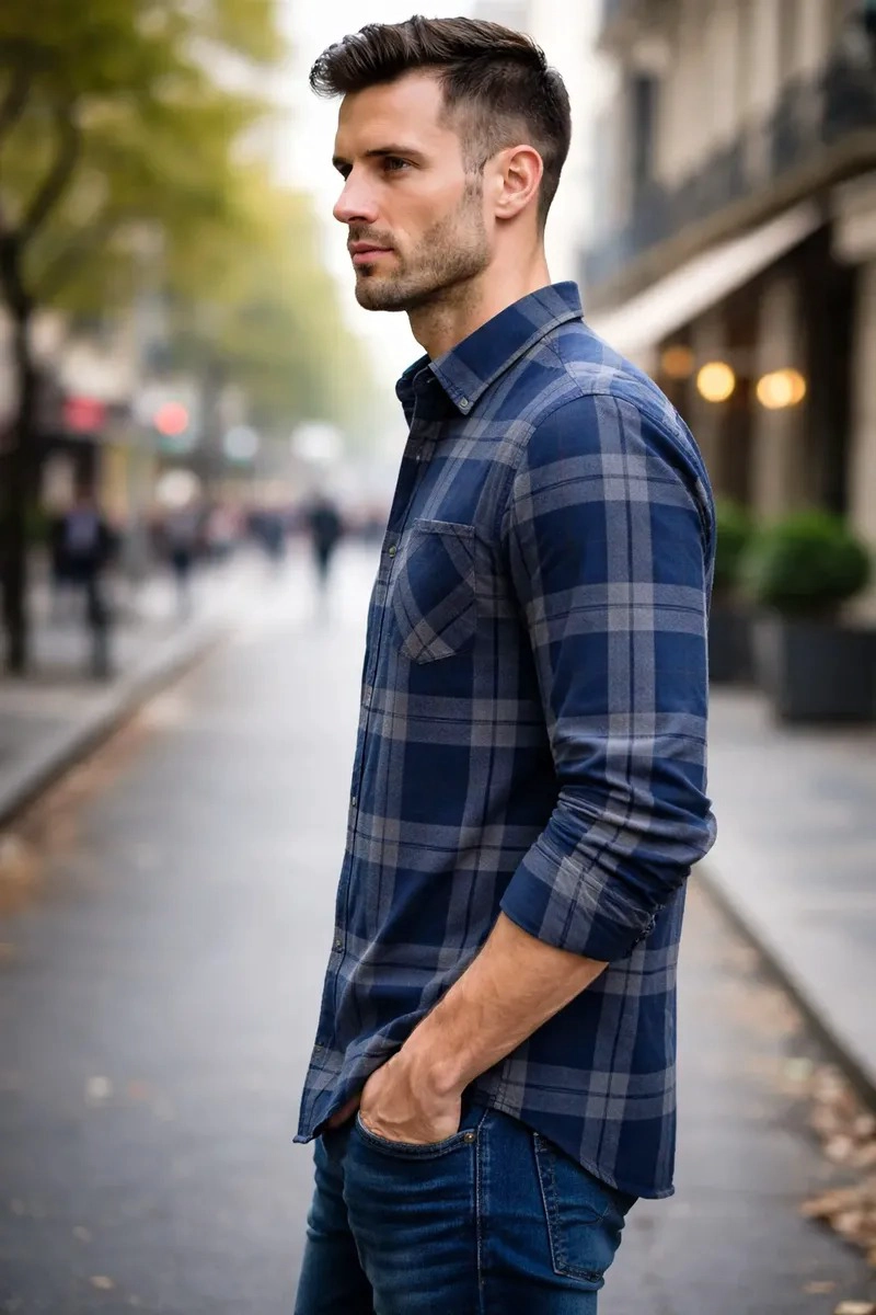 CAMISA LEÑADORA POLAR PARA HOMBRE L - 2