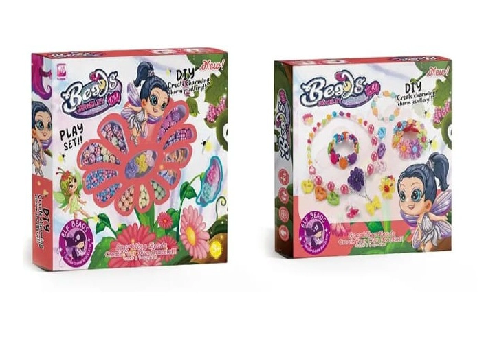 CAJA BELLEZA ACCESORIOS PARA HACER PULSERA NIÑA - 1