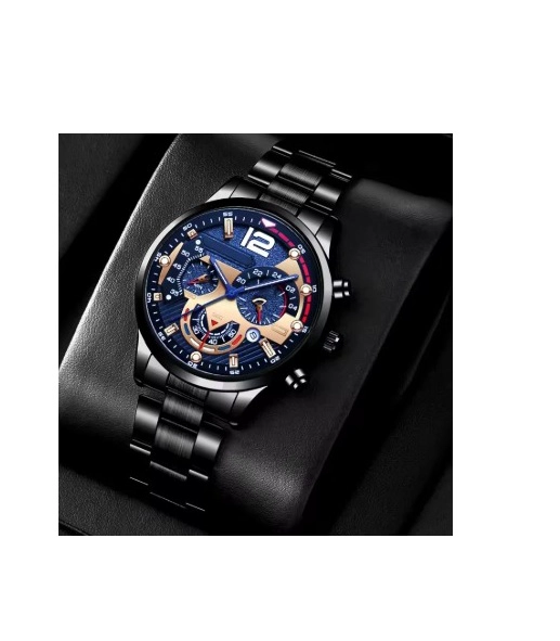 SET RELOJ Y ACCESORIOS PARA HOMBRE, RELOJ VIENE EN LA CAJA, ACCESORIOS VIENEN EN LA BOLSA - 1