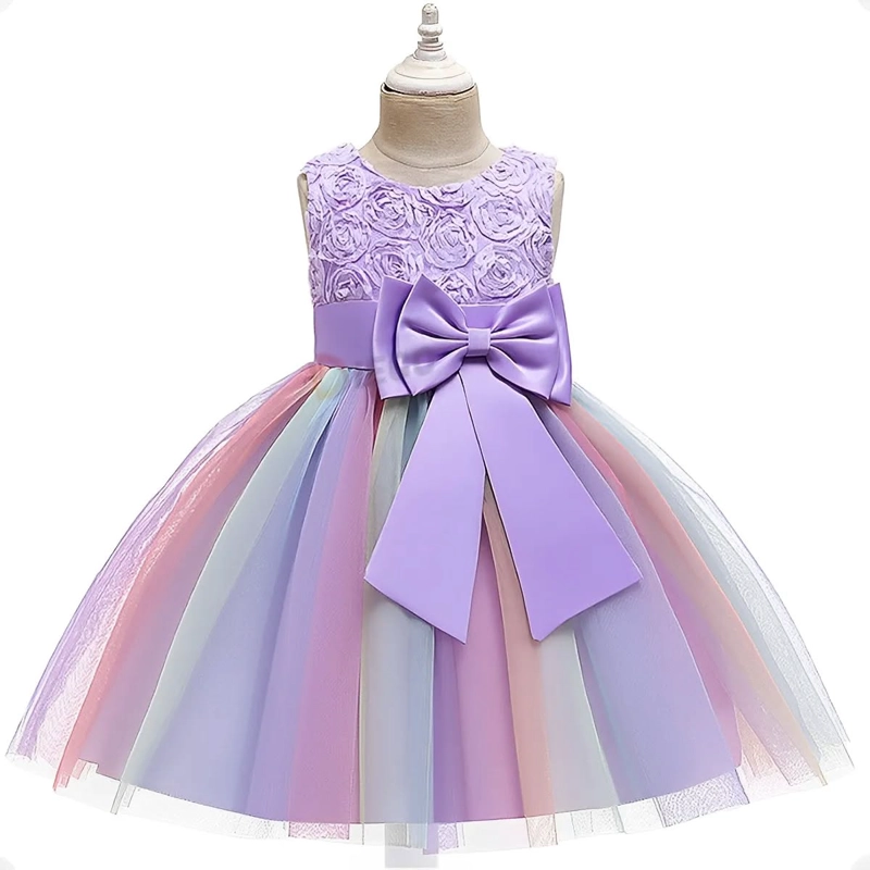 VESTIDO DE FIESTA PARA NIÑA TALLA 4 A 5 AÑOS - 2