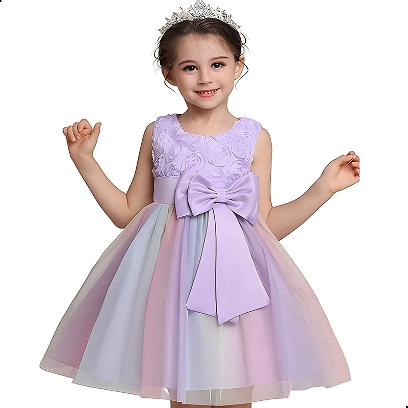 VESTIDO DE FIESTA PARA NIÑA TALLA 4 A 5 AÑOS - 3