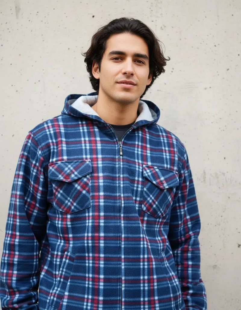 LEÑADORA POLAR CON CHIPORRO CON GORRO HOMBRE XL - 1