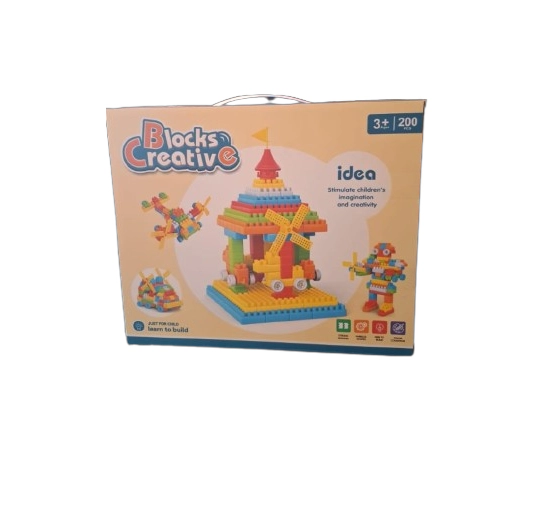 CAJA LEGO 200 PIEZAS PARA NIÑOS - 1