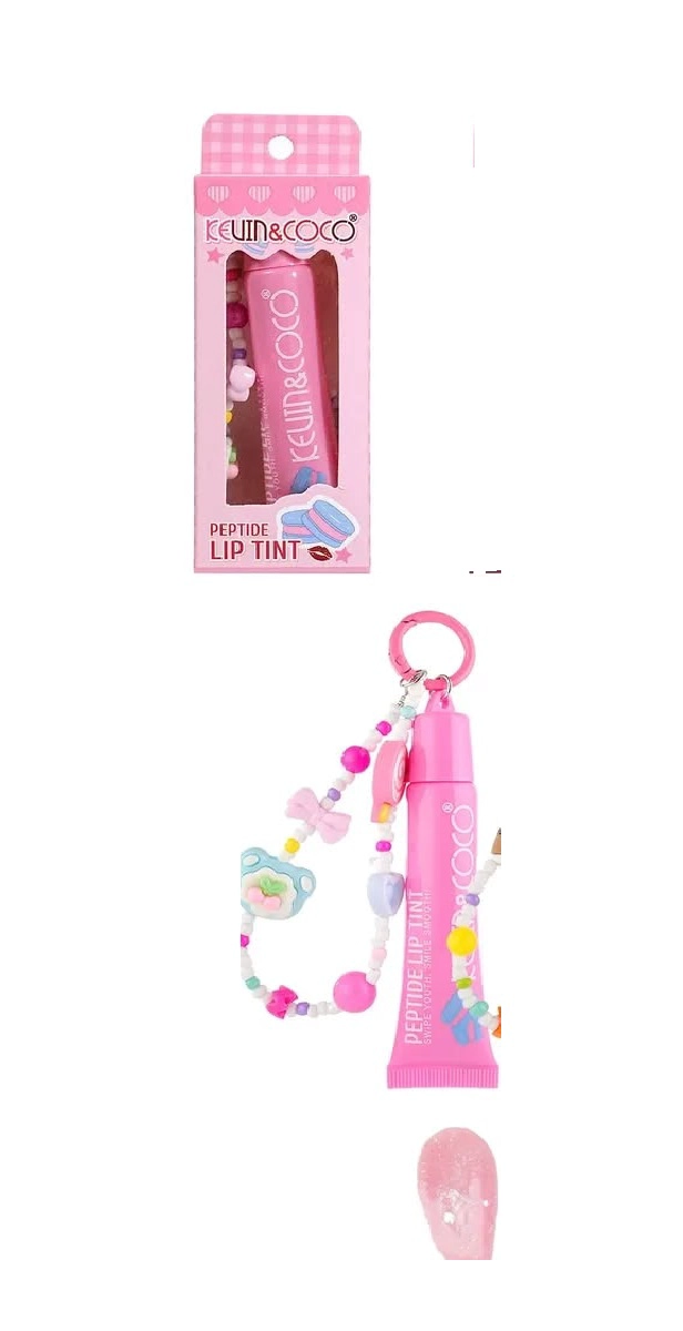 BRILLO LABIAL KEVIN COCO CON PULSERA Y LLAVERO - 1