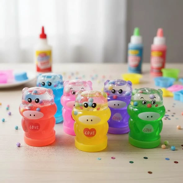 PACK 6 JUGUETES MINI SLIME 7CM. - 3