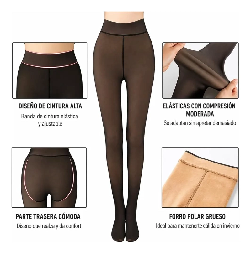 PANTY EFECTO PIEL CON POLAR PARA MANTENERTE CALIENTITA TALLA M/L - 6