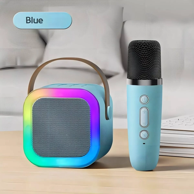MINI PARLANTE KARAOKE CON 2 MICROFONOS INALAMBRICOS BLUETOOTH - 2