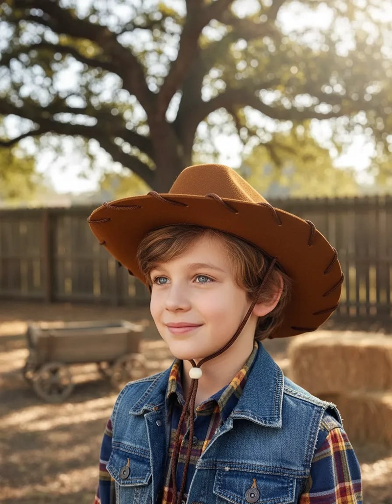 SOMBRERO DE VAQUERO / VAQUERA PARA NIÑOS. - 1