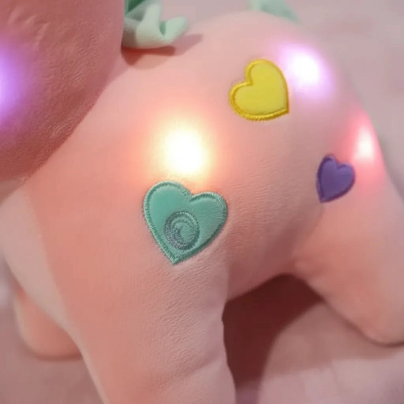 PELUCHE UNICORNIO CON LUZ 40CM. - 1