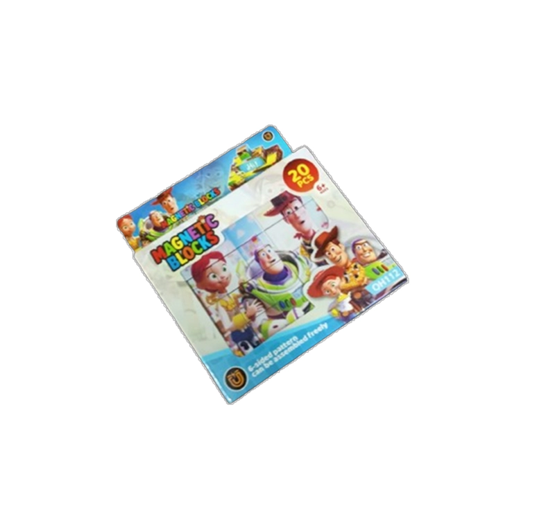 CAJA BLOQUES MAGNETICO 20 PIEZAS PARA NIÑOS. CADA PIEZA ES 2CM. - 1