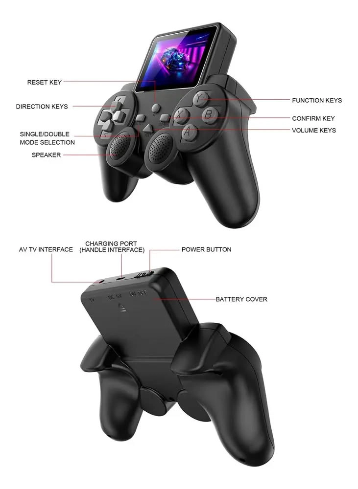 CONTROL CONSOLA DE JUEGOS PORTATIL CON PANTALLA - 5