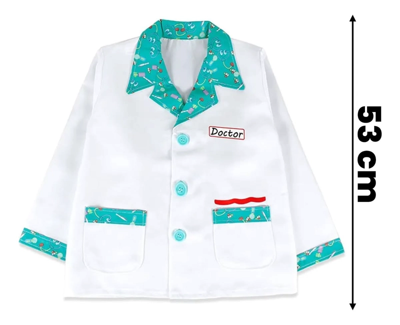 SET DISFRAZ DE DOCTOR CON ACCECORIOS 3 A 6 AÑOS NIÑOS - 1