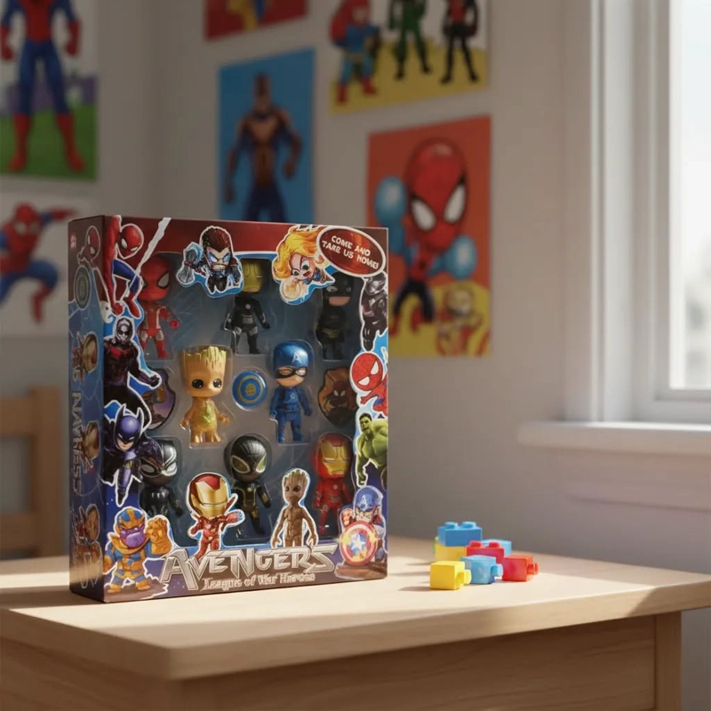 CAJA FIGURAS CONSTRUCCION NIÑOS. - 1