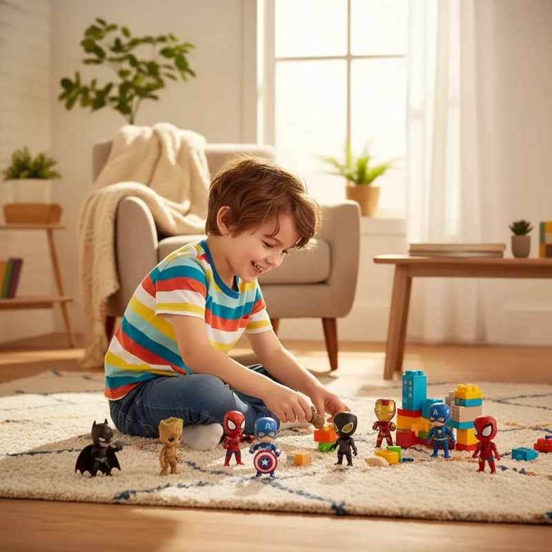 CAJA FIGURAS CONSTRUCCION NIÑOS. - 2