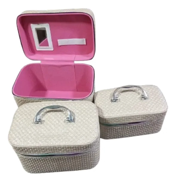 PACK 3 MALETAS ORGANIZADOR COSMETIQUEROS MAQUILLAJE - 1