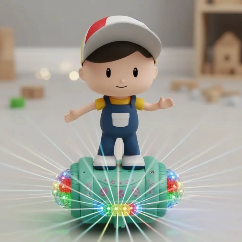 JUGUETE PATINETA CON LUZ, MUSICA Y ROTACION PARA NIÑOS - 2