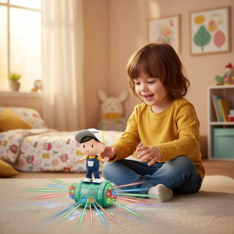 JUGUETE PATINETA CON LUZ, MUSICA Y ROTACION PARA NIÑOS - 3