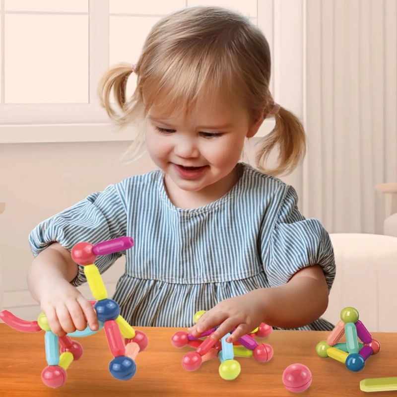 JUEGO BLOQUES MAGNE TICOS EDUCATIVOS 42 PIEZAS PARA NIÑOS - 2