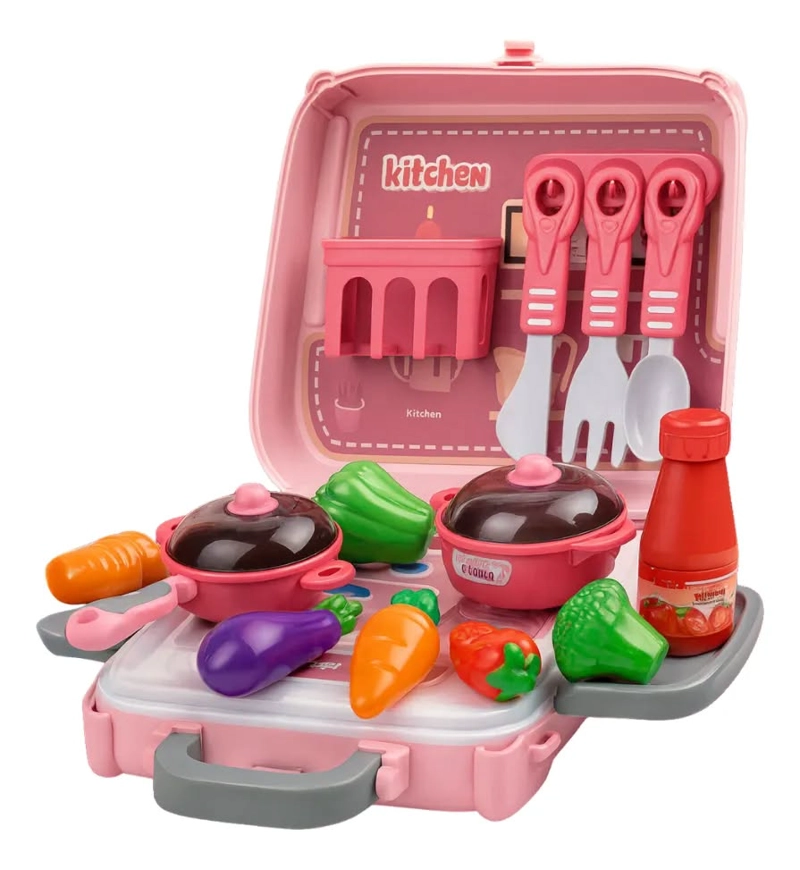 JUGUETE MALETA DE COCINA PARA NIÑOS. TAMAÑO LA CAJA 18.5 X 19.5 CM - 1