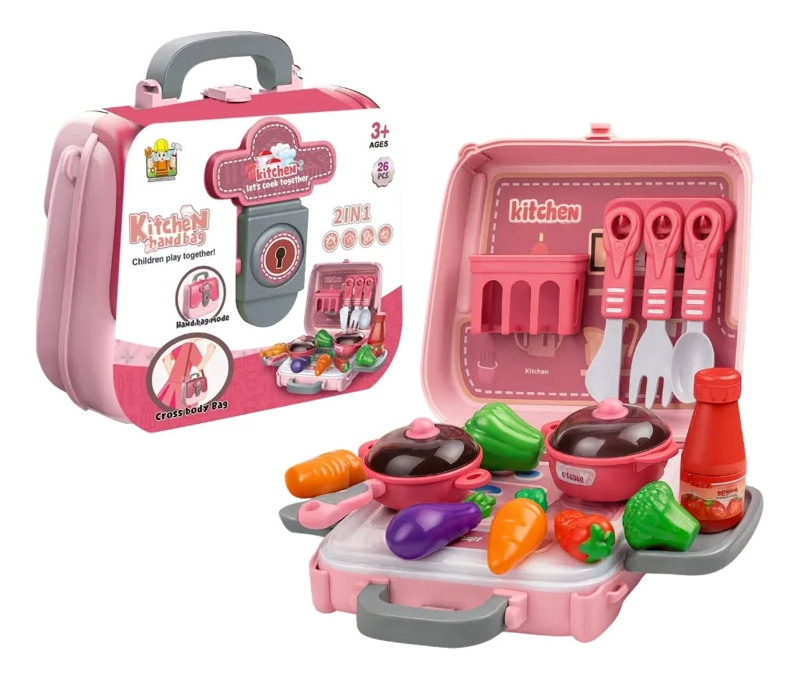 JUGUETE MALETA DE COCINA PARA NIÑOS. TAMAÑO LA CAJA 18.5 X 19.5 CM - 2