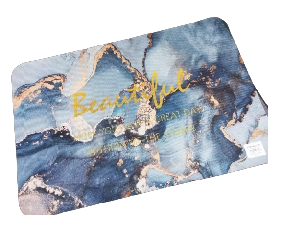 ALFOMBRA DISEÑO ABSORBENTE SECADO RAPIDO 60 X 40 CM - 1