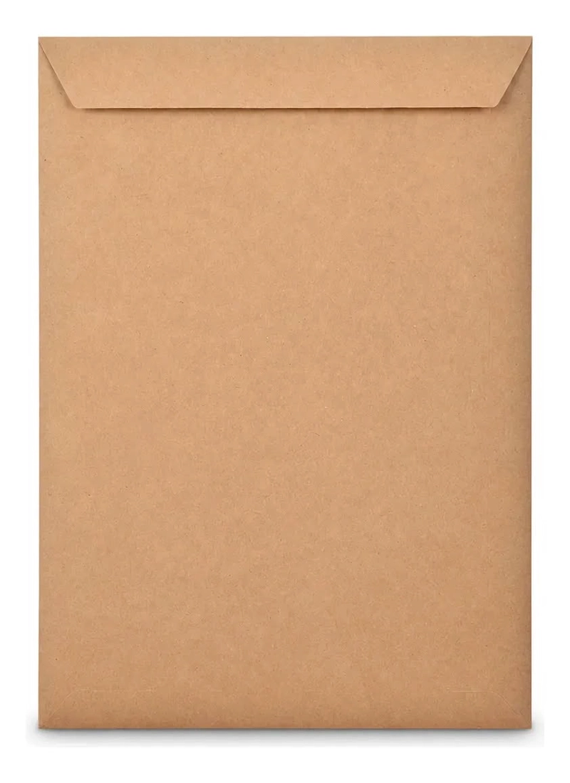 PACK 10 SOBRES DE PAPEL KRAFT A4 AUTOCIERRE RAPIDO 32X23CM. - 1