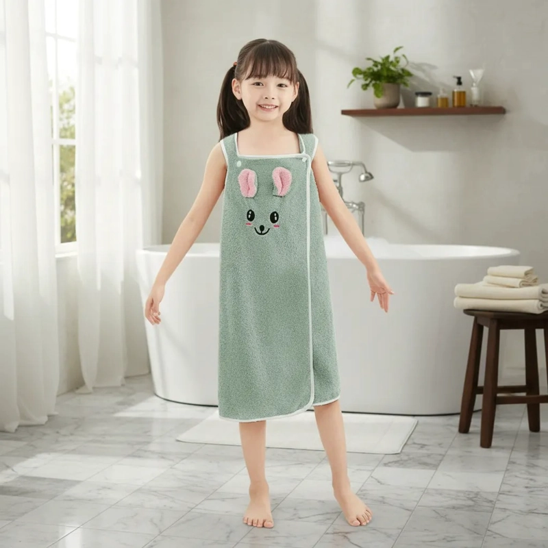TOALLA DE BAÑO SPA ABSORBENTE Y SECADO RAPIDO PARA NIÑA - 1