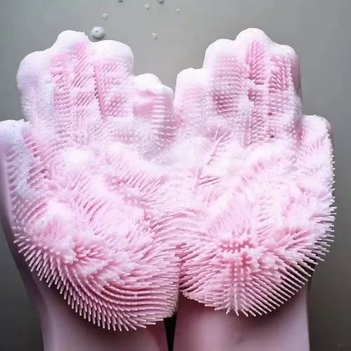 GUANTES DE SILICONA COCINA LAVALOZA - 1