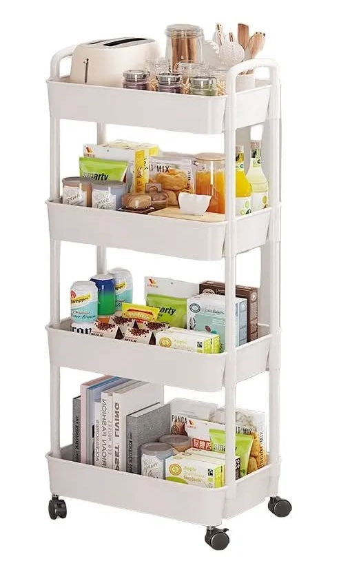 CARRITO ORGANIZADOR CON RUEDAS 4 NIVELES - 4