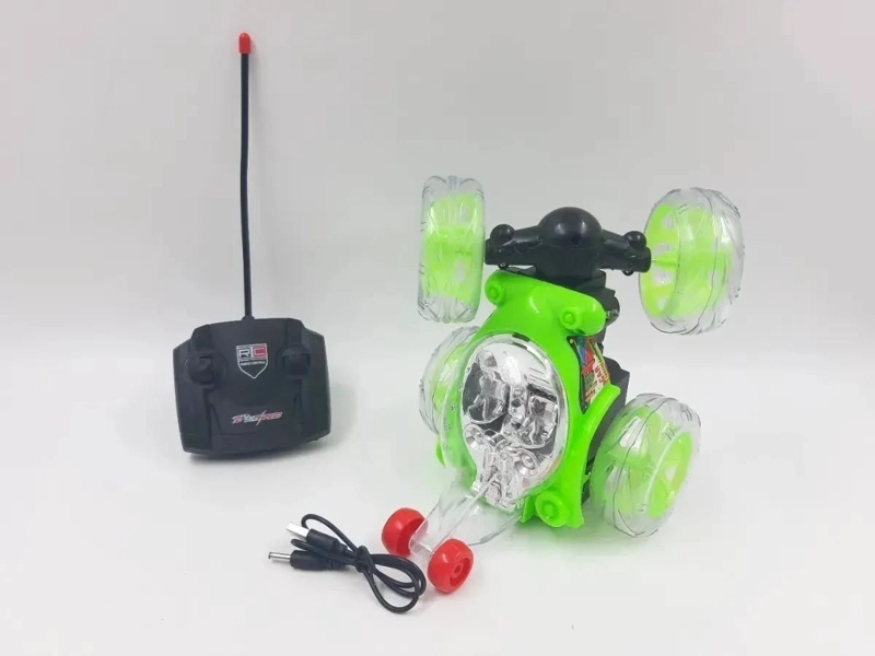 AUTO LOCO CON CONTROL REMOTO CON LUCES Y SONIDO 360 ACROBACIA - 1
