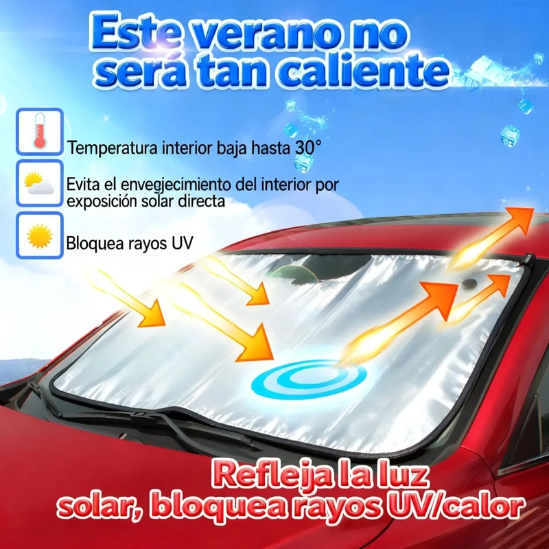 PROTECTOR SOLAR PARASOL  AUTO 130 X 60CM - 6