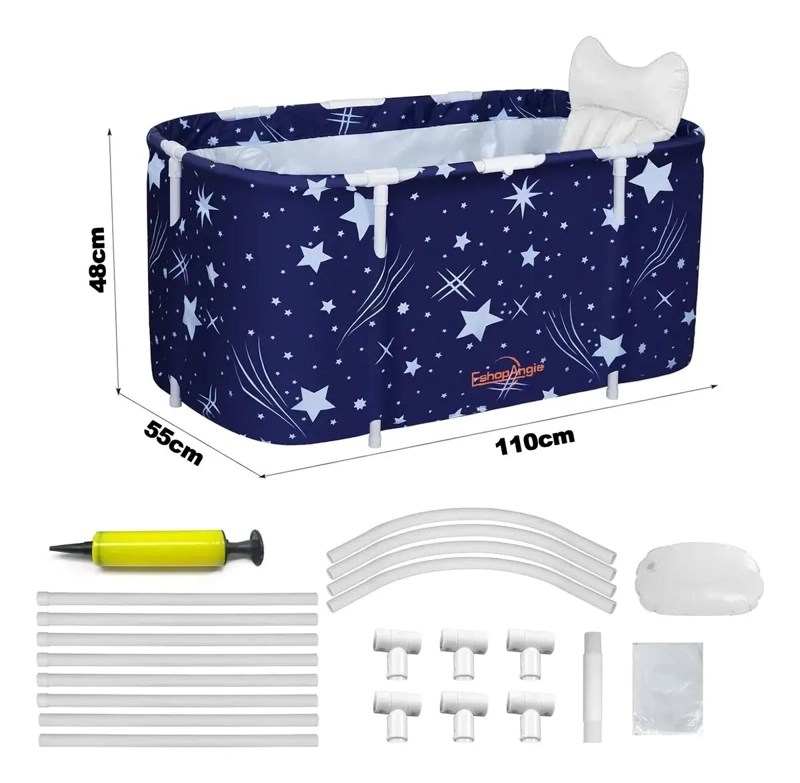 BAÑERA PLEGABLE PORTATIL ADULTOS Y NIÑOS BALDE SPA 110×55CM - 2