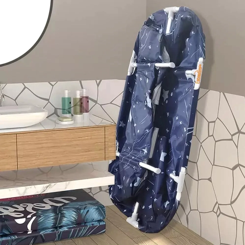 BAÑERA PLEGABLE PORTATIL ADULTOS Y NIÑOS BALDE SPA 110×55CM - 5
