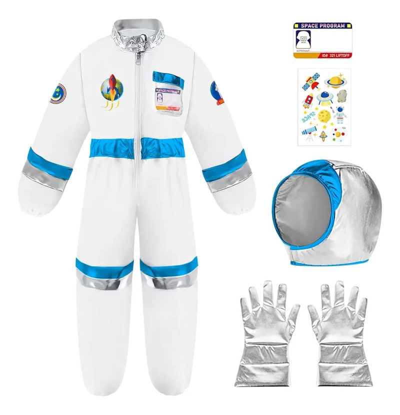 SET DISFRAZ DE ASTRONAUTA ESPACIAL PARA NIÑOS TALLA M - 1