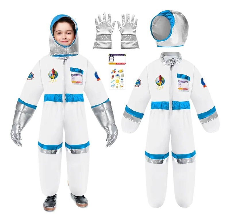SET DISFRAZ DE ASTRONAUTA ESPACIAL PARA NIÑOS TALLA L ( 5 A 7 AÑOS ) - 3