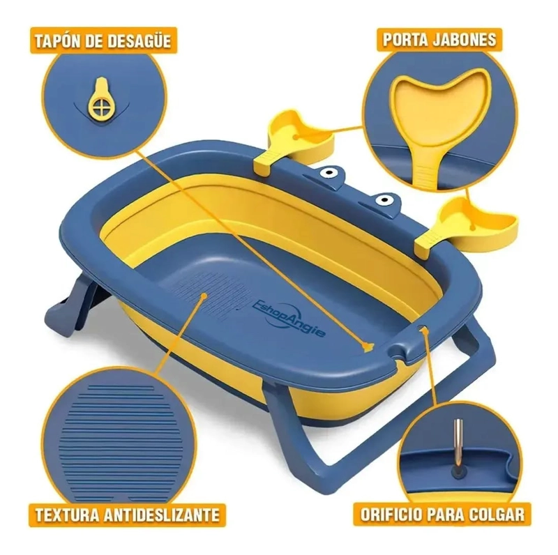 TINA BAÑERA PLEGABLE PARA BEBE. - 2