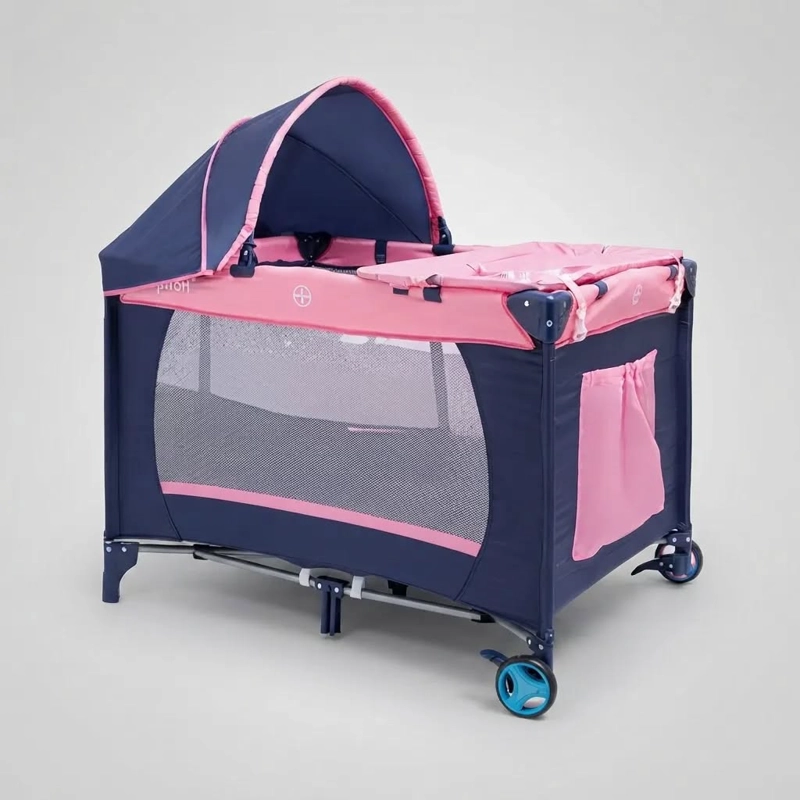 CUNA CORRAL CON MUDADOR MOSQUITERO COLCHON  LUBABYCAS - 1