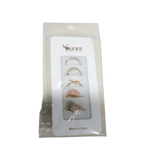SET 5 ANILLOS LINDOS PARA MUJER - 1
