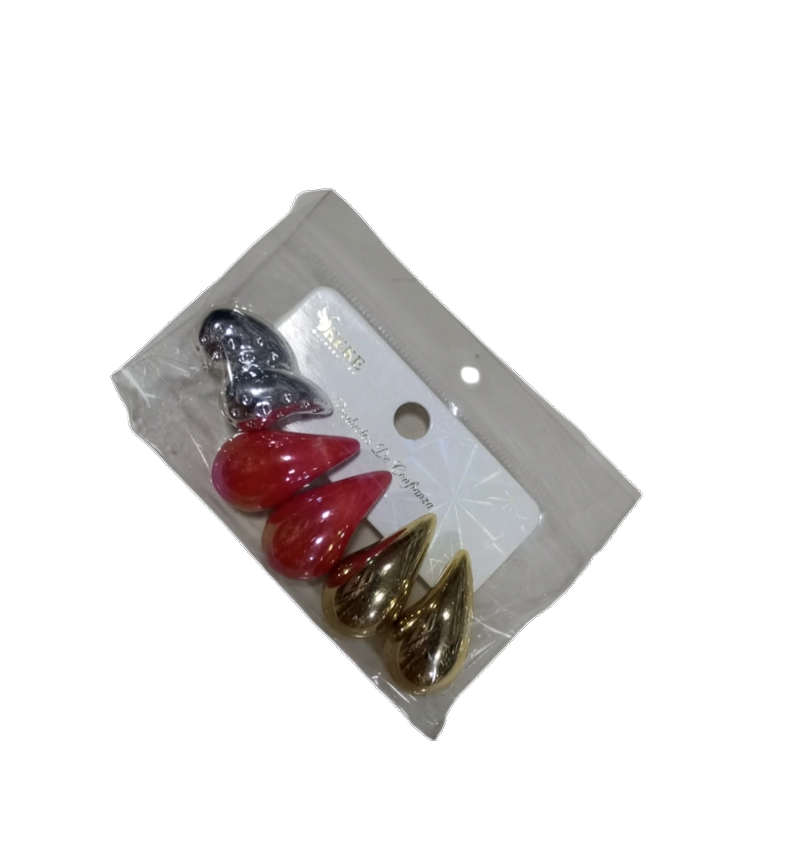 PACK 3 PARES AROS PREMIUM PARA MUJER - 1