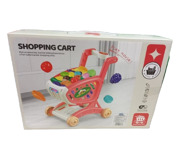 JUGUETE CARRITO DE COMPRA SUPERMERCADO 17 UNDS PARA NIÑOS - 1
