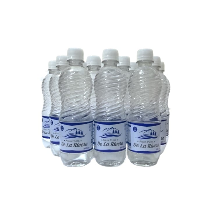 PACK AGUA PURIFICADA BOTELLA 500 CC 12 UN LA RIVERA - 1