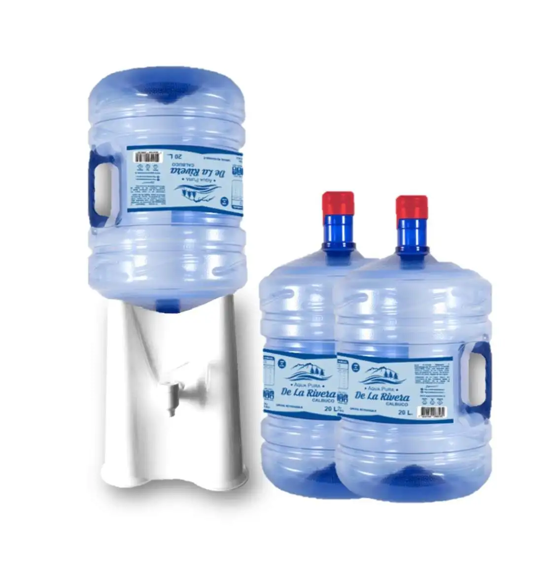 SET AGUA PURIFICADABIDON 3 UN + DISPENSADOR SOBREMESA - 1