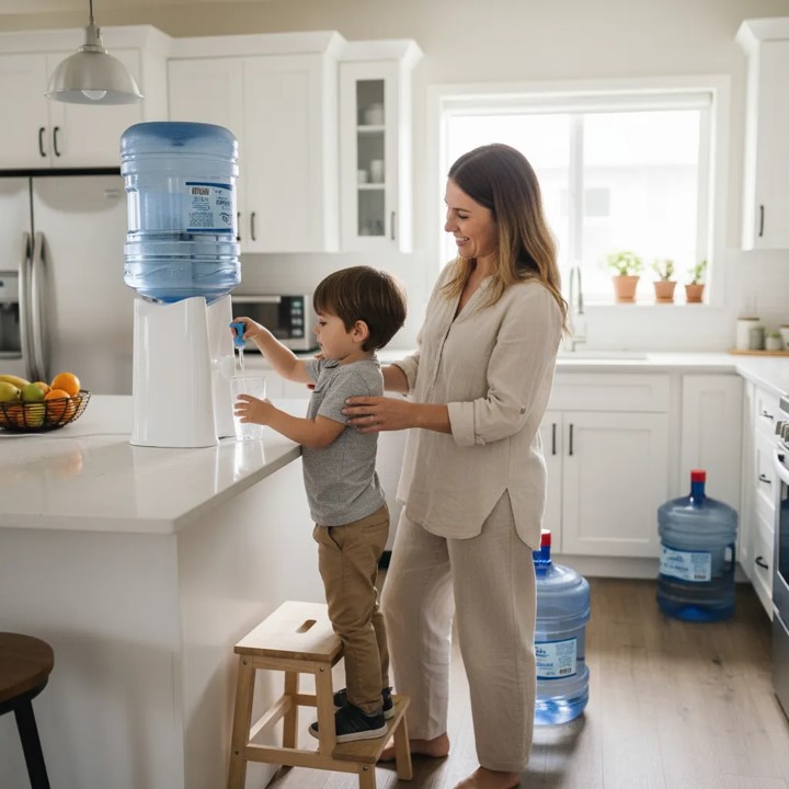 SET AGUA PURIFICADABIDON 3 UN + DISPENSADOR SOBREMESA - 3