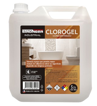 CLORO GEL CONCENTRADO INDUSTRIAL 5L STRONGER - 1