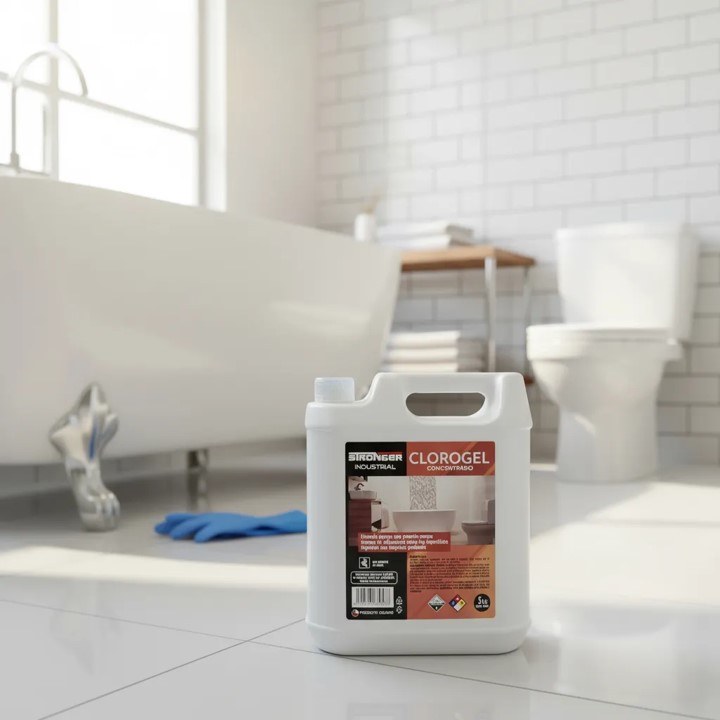 CLORO GEL CONCENTRADO INDUSTRIAL 5L STRONGER - 4