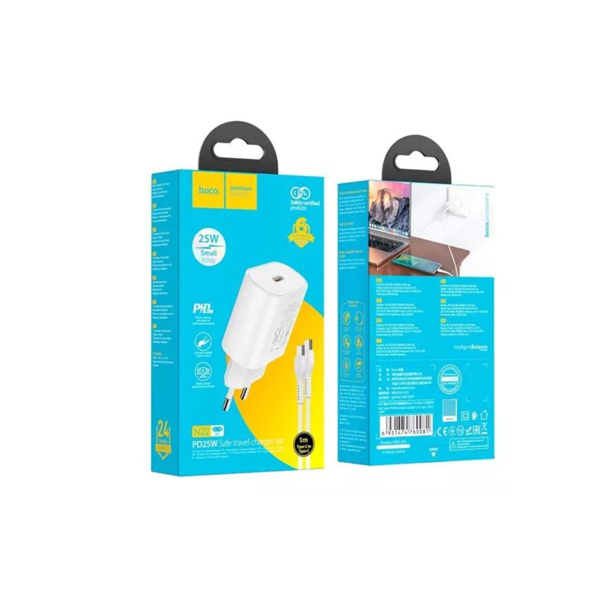 CARGADOR USB C CON CABLE 25W - 1