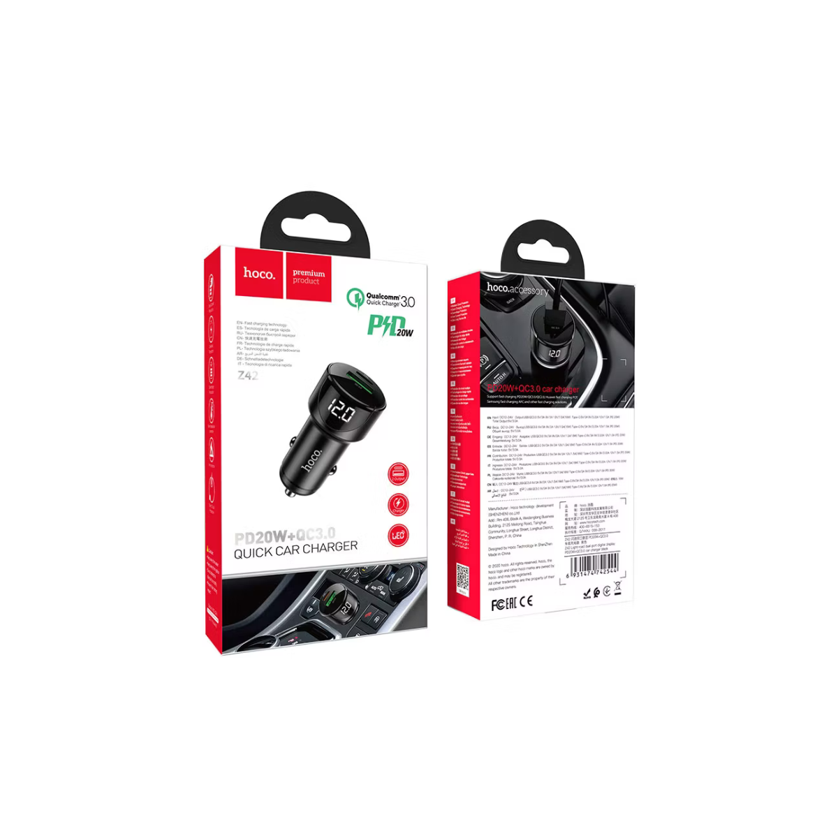 CARGADOR DE AUTO 20W DOBLE USB - 1