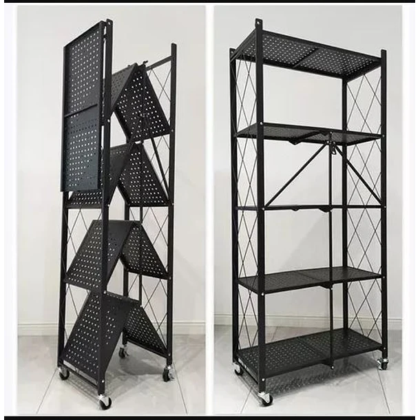 ESTANTE ORGANIZADOR ANGELES DEL HOGAR PLEGABLE METÁLICO MULTIUSO 5 NIVELES - 2